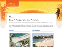 Tablet Screenshot of coogeebeachhouse.com